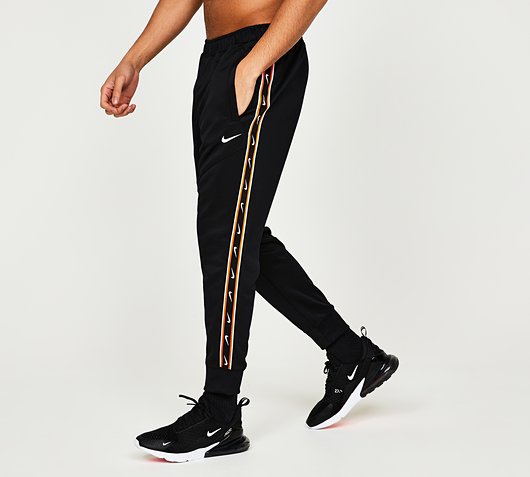 bebida Mínimo Favor Nike Repeat HBR Poly Jogger | Black / Dark Smoke Grey | Footasylum