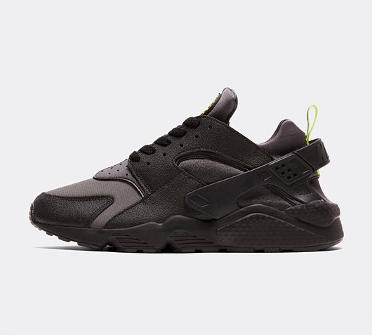 Nike Huarache Winterised Trainer | Iron Grey / Black / Volt Footasylum