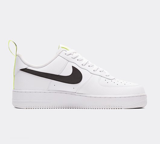 women's nike air force 1 white with black swoosh