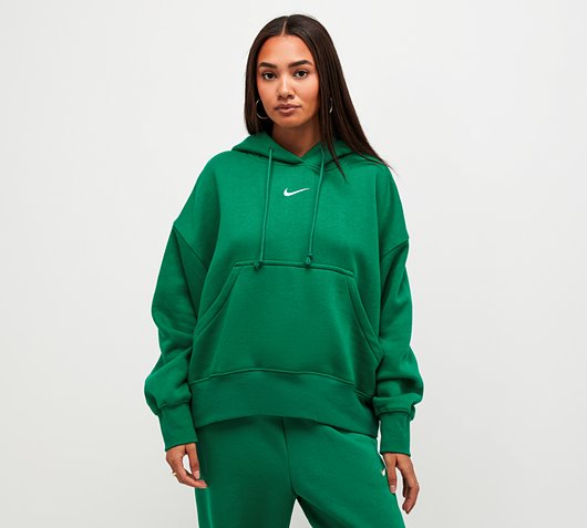 Nike Womens Sportswear Phoenix Fleece Oversize Hoodie | Malachite / Sail |  Footasylum