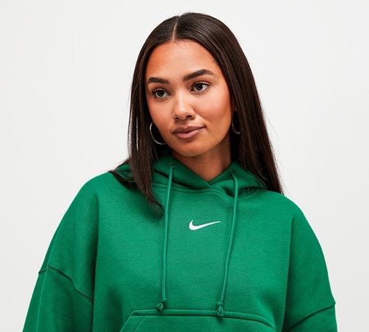 Nike Womens Sportswear Phoenix Fleece Oversize Hoodie | Malachite / Sail |  Footasylum
