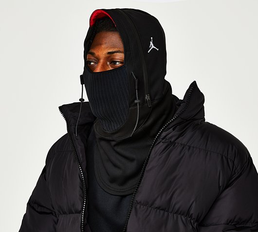 Jordan Convertible Hood | Black / Fire Red / Sail | Footasylum