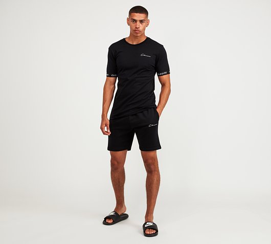 Branded Cuff T-Shirt and Short Set