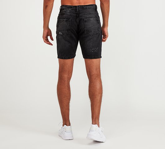 Brave Soul Rip Denim Short | Charcoal 