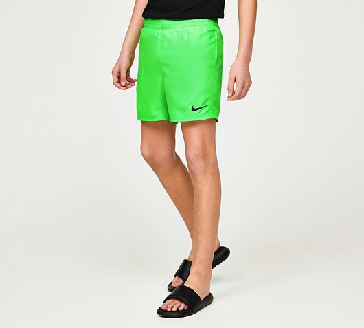 Nike Swim Junior Essential 4 Inch Volley Short | Green Strike | Footasylum