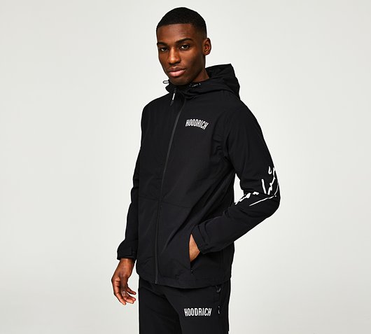 Hoodrich OG Tycoon Windrunner Jacket | Black / Lychee | Footasylum