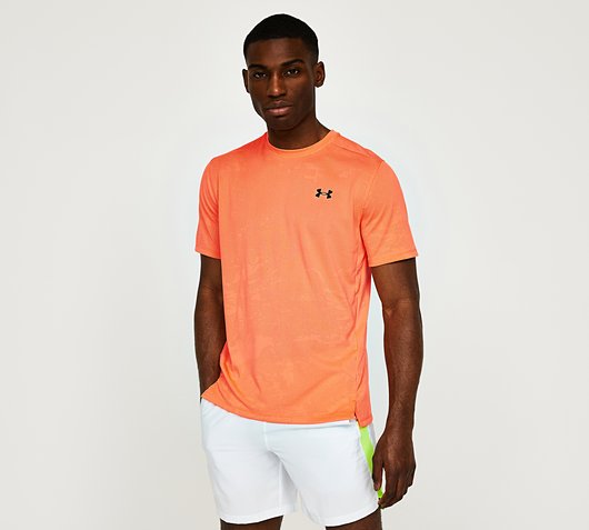 Under armour t shirt orange on sale