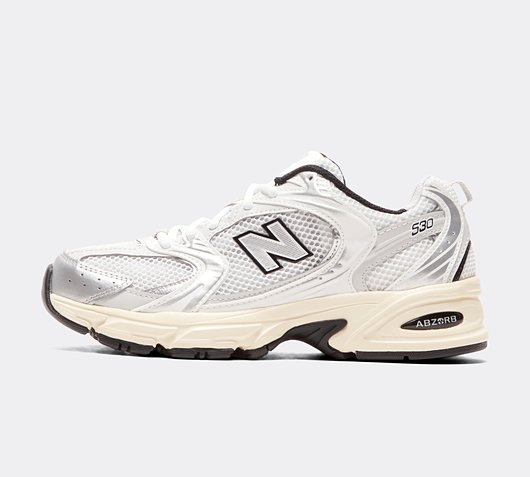 New Balance Womens MR530 Trainer | White / Silver / Black / Sail |  Footasylum mr530 black