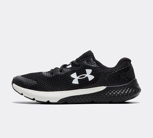 comprador frotis once Under Armour Junior Charged Rogue 3 Trainer | Black / White | Footasylum