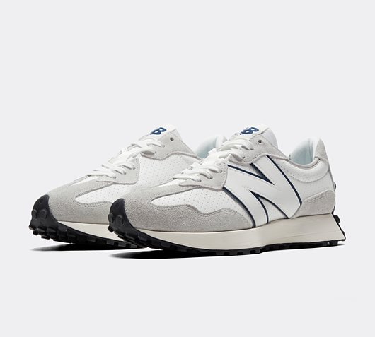New Balance MS327 Trainer | White / Grey / White | Footasylum