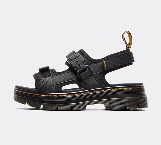 Dr. Martens Womens Boury Ajax Leather Utility Boot | Black / Black |  Footasylum