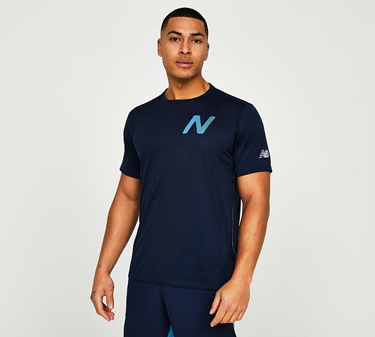 New Balance Graphic Impact Run Short Sleeve T-Shirt