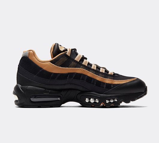 gold and black 95 air max