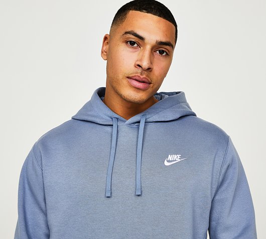 Nike Club Overhead Hoodie | Ashen Slate | Footasylum