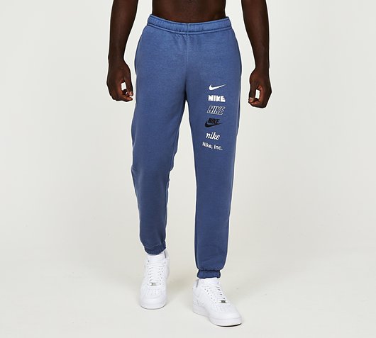 Nike Multi Logo Fleece Jogger | Diffused Blue | Footasylum