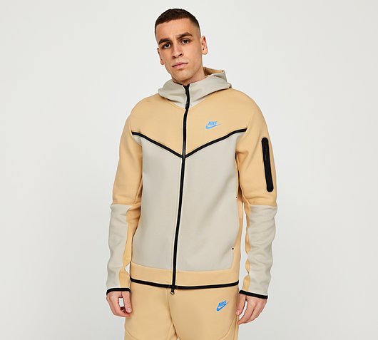 Reiziger expositie Wennen aan Nike Tech Fleece Full Zip Hoodie | Sesame / Light Orewood Brown / Light  Photo Blue | Footasylum