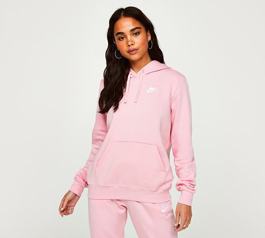 Light pink best sale nike hoodie womens