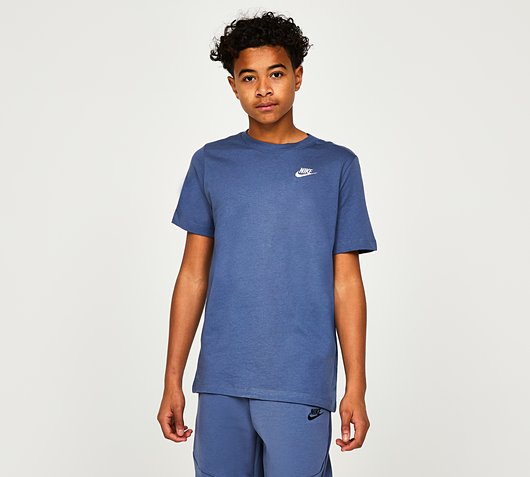 diffused blue nike shirt