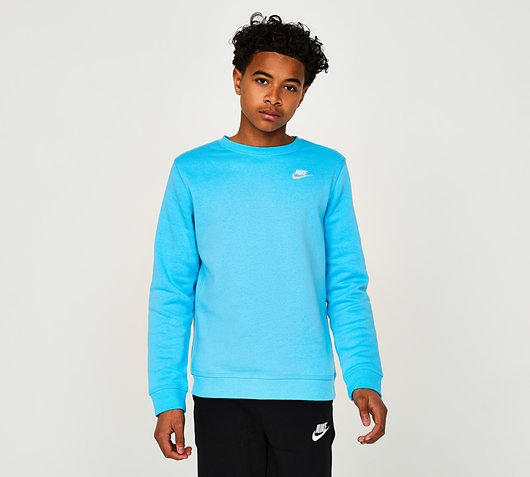 Nike Junior Club Sweatshirt | Baltic Blue | Footasylum
