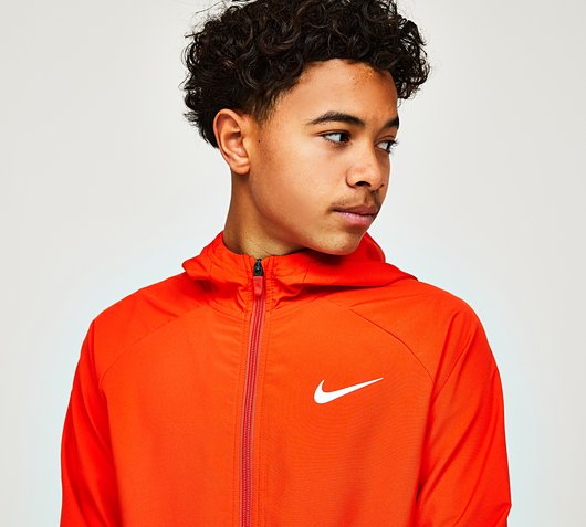 Nike Junior Dri-Fit Woven Jacket | Picante Red | Footasylum