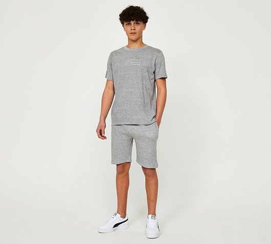 Closure London Junior T-Shirt and Short Set - Grey - Size M/B