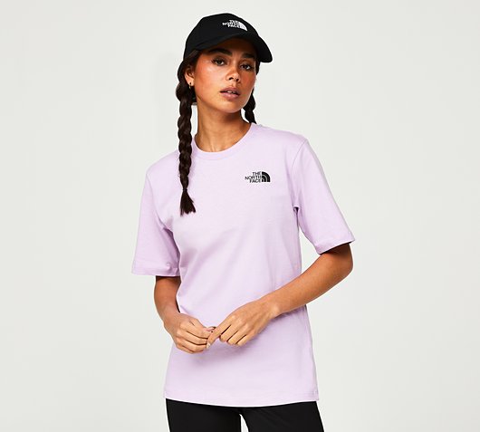 The North Face Womens Relaxed Fit Simple Dome T-Shirt | Lupine | Footasylum