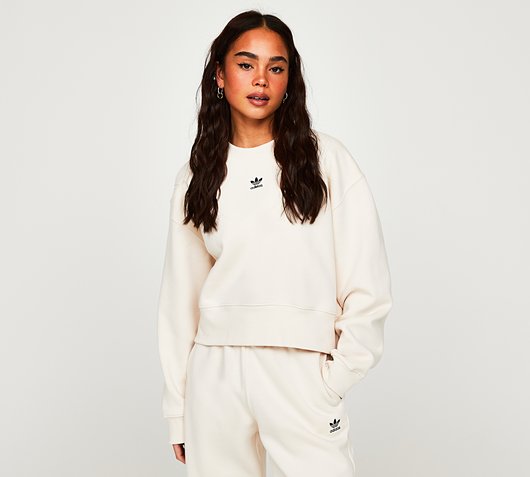 Womens Essentials Relaxed Fleece Sweatshirt