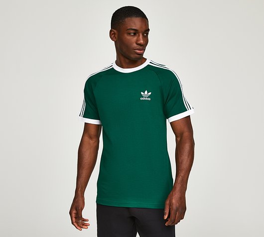 adidas Originals Adicolor Classics 3-Stripes T-Shirt | Dark Green ...