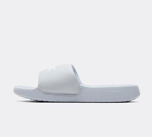 Lacoste Junior Serve 1.0 Slide | Blue / White | Footasylum