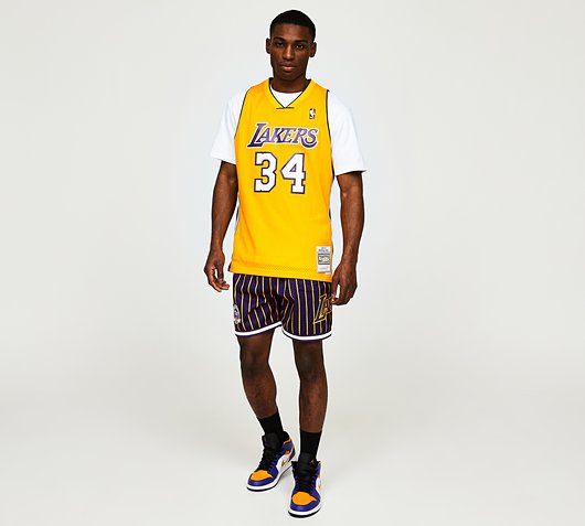 Mitchell and Ness Swingman La Lakers Shaq Jersey - Yellow - Size - S