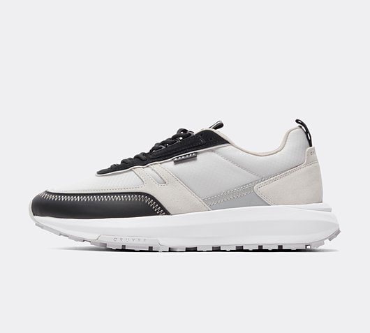 Cruyff Ambruzzia Trainer | Light Grey / Black | Footasylum