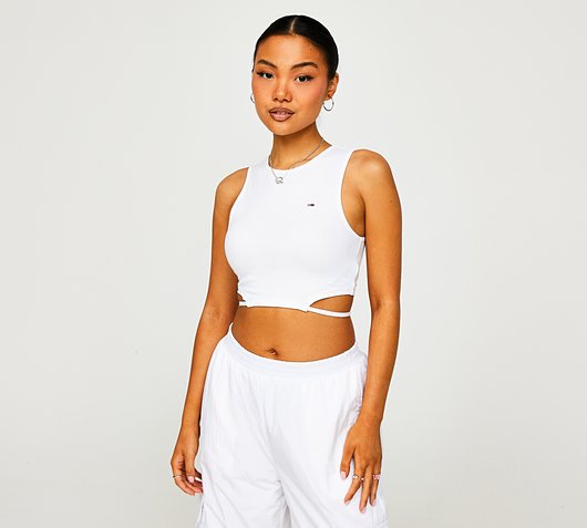 Womens Tie Around Crop Top