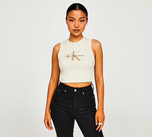 Womens Mineral Dye Ribbed Tank Top