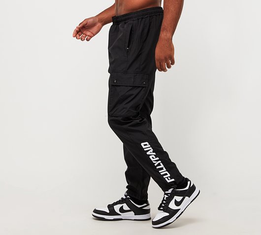 Fullypaid Panel Cargo Pant | Black / White | Footasylum