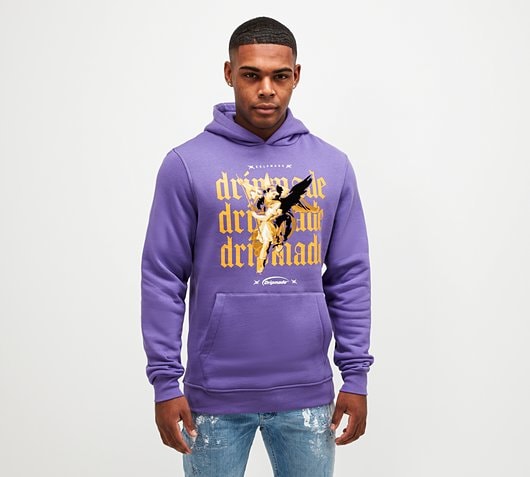 Dripmade Heretic Overhead Hoodie | Ultra Violet | Footasylum