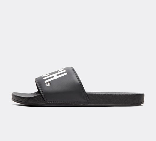 Hoodrich OG Core Slide | Black / Black / White | Footasylum