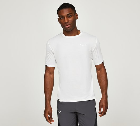 Salewa Pedroc Dry Mesh T-Shirt | White | Footasylum