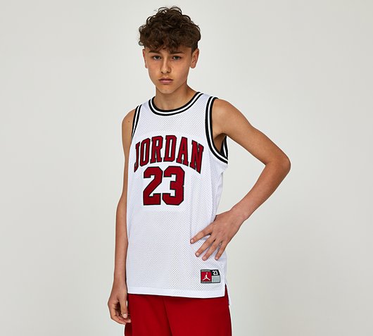 Jordan Junior 23 Jersey | White | Footasylum