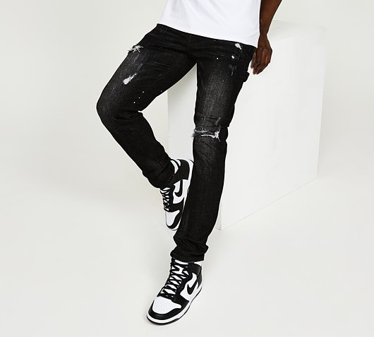 Ruletto Black Wash Loose Denim Jean