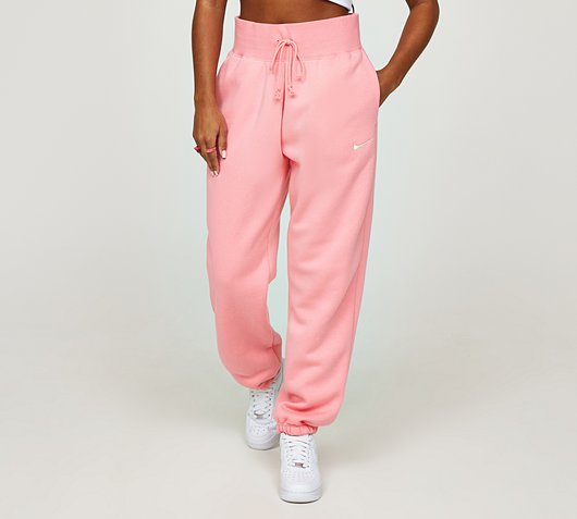 nike phoenix fleece pants pink