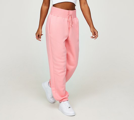 nike phoenix fleece pants pink
