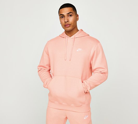 Nike Club Overhead Hoodie | Pink Bloom | Footasylum