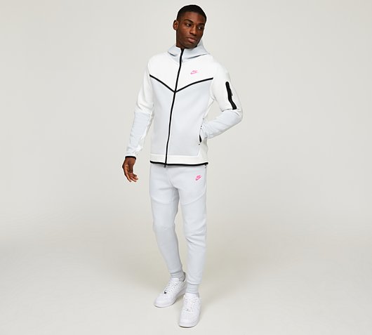 Nike Tech Fleece Pant | Pure Platinum / Hyper Pink | Footasylum