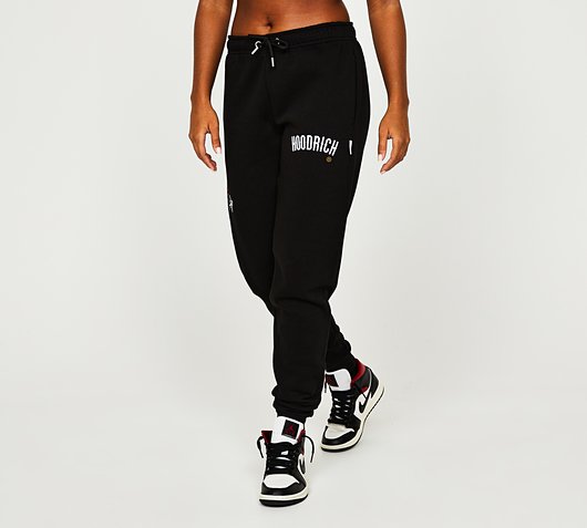 Hoodrich Womens Calor Fleece Pant | Black / Scarlet Ibis | Footasylum