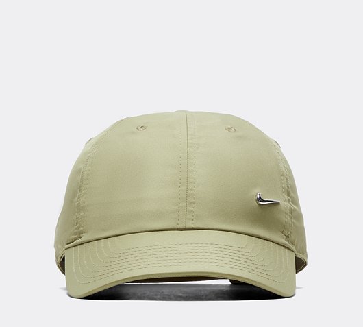 Nike Heritage 86 Swoosh Cap | Neutral Olive / Metallic Silver | Footasylum