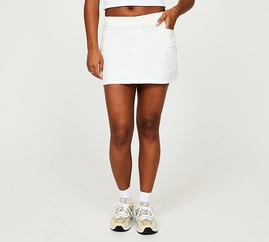 Womens Tatiana Mid Rise Cargo Skirt