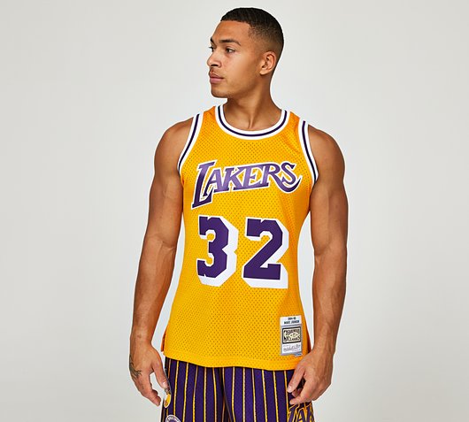 Magic johnson mitchell and ness on sale