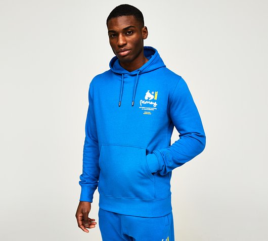 Money Clothing Circa Hoodie | Cobalt / Sky Blue | Footasylum