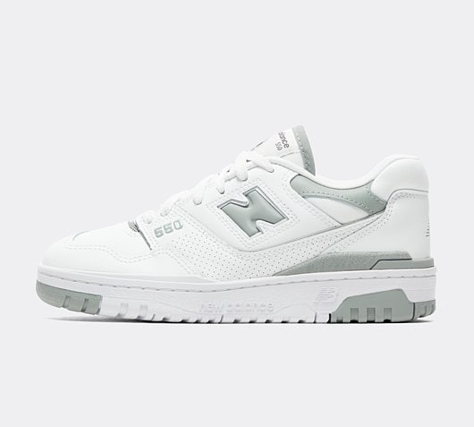 New Balance Womens 550 Trainer | White / Slate Grey | Footasylum