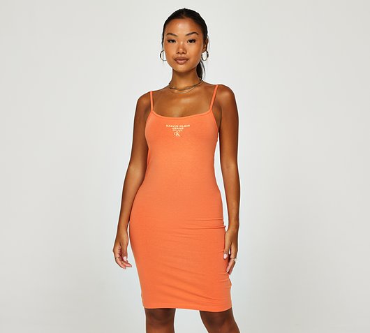 Womens Strappy Multi Branded Dress